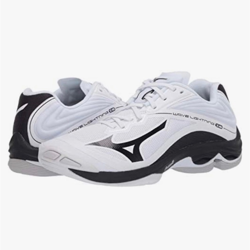 Mizuno Wave Lightning Z6 Black and White Shoes